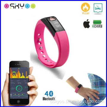 4.0 Bluetooth Wireless Smart Activity 3D Sensor Wristband Pedometer